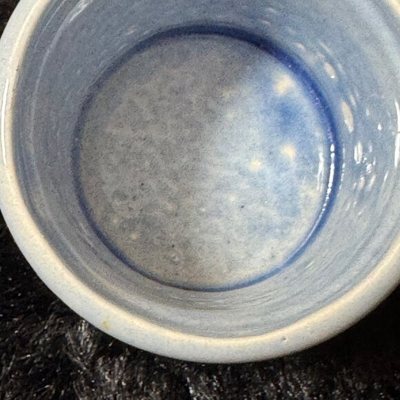 Tonala Mexican Pottery Hand-Painted Blue  Ceramic Sugar Jar Lid - Picture 5 of 8